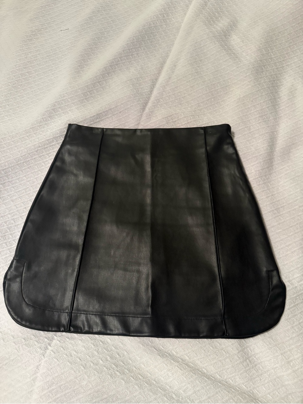 Zara Black Faux Leather Mini Skirt